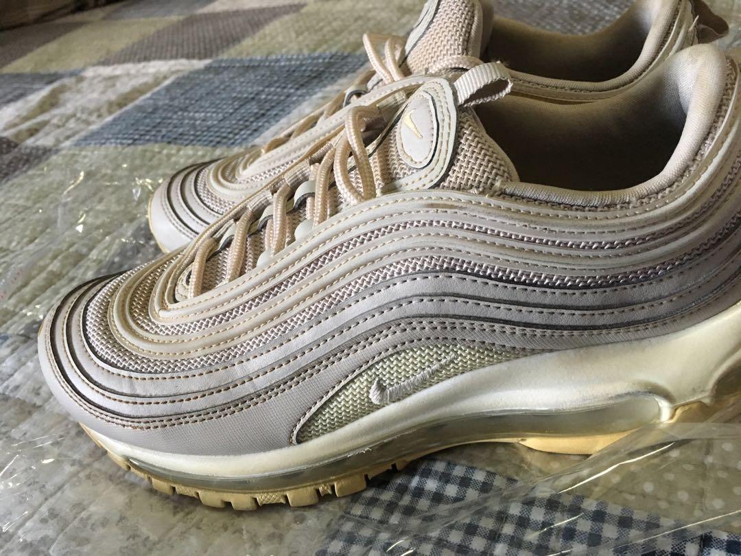 Nike Airmax 97 Beige, Fesyen Pria, Sepatu , Sneakers di Carousell