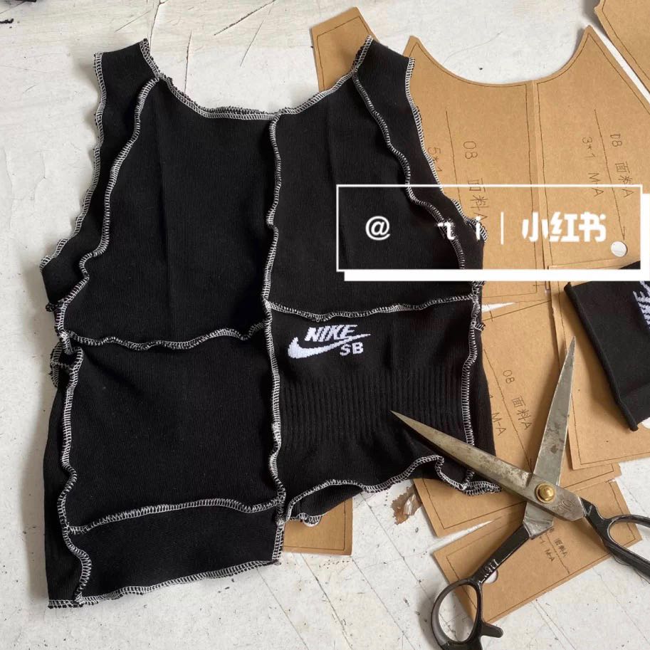 nike reworked tie tank