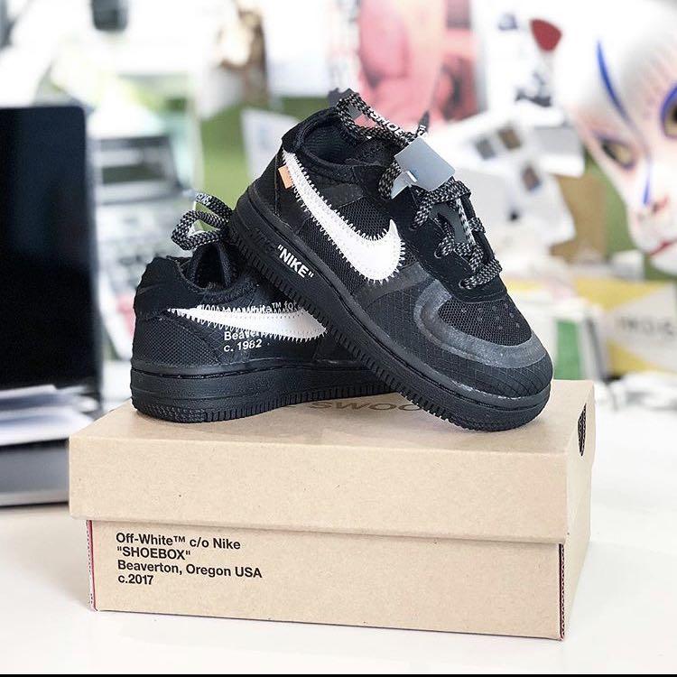 Off White Nike Air Force 1 Size 7c, 兒 