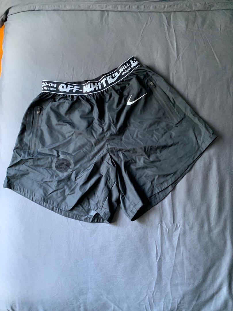 blue and white nike shorts