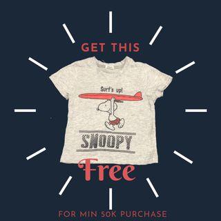 PEANUTS TSHIRT FOR FREE (GIVE AWAY)