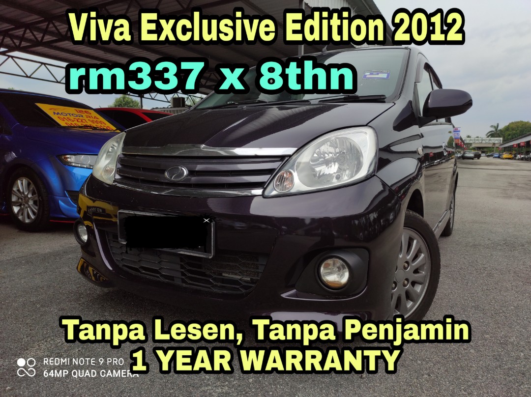 Perodua Viva Elite Exclusive Edition 2012 Auto 1 Year Warranty Free 10 Gifts Tanpa Lesen Tanpa Guarantor Cars Cars For Sale On Carousell