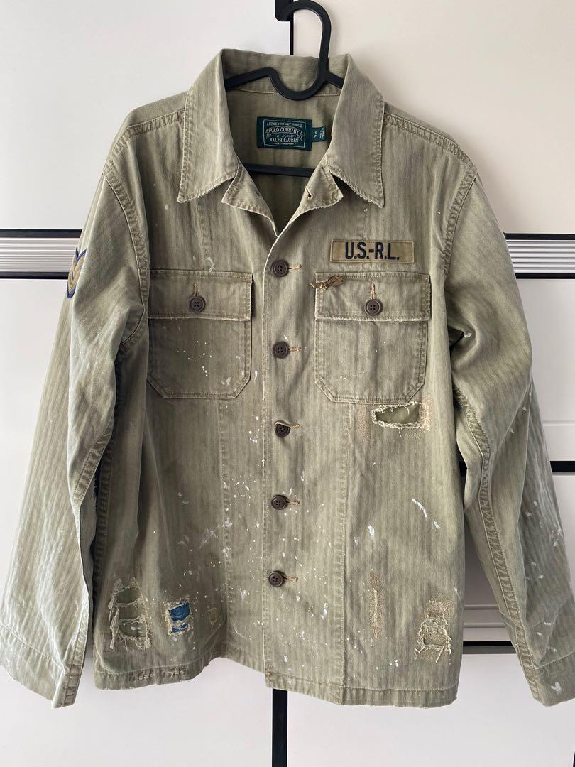 極罕有Polo Ralph Lauren Polo Country Distressed HBT Jacket, 男裝