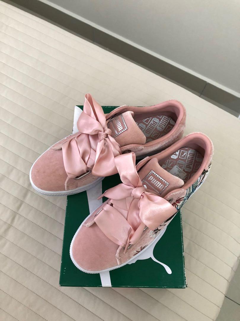 Puma basket heart hyper emb wn's store
