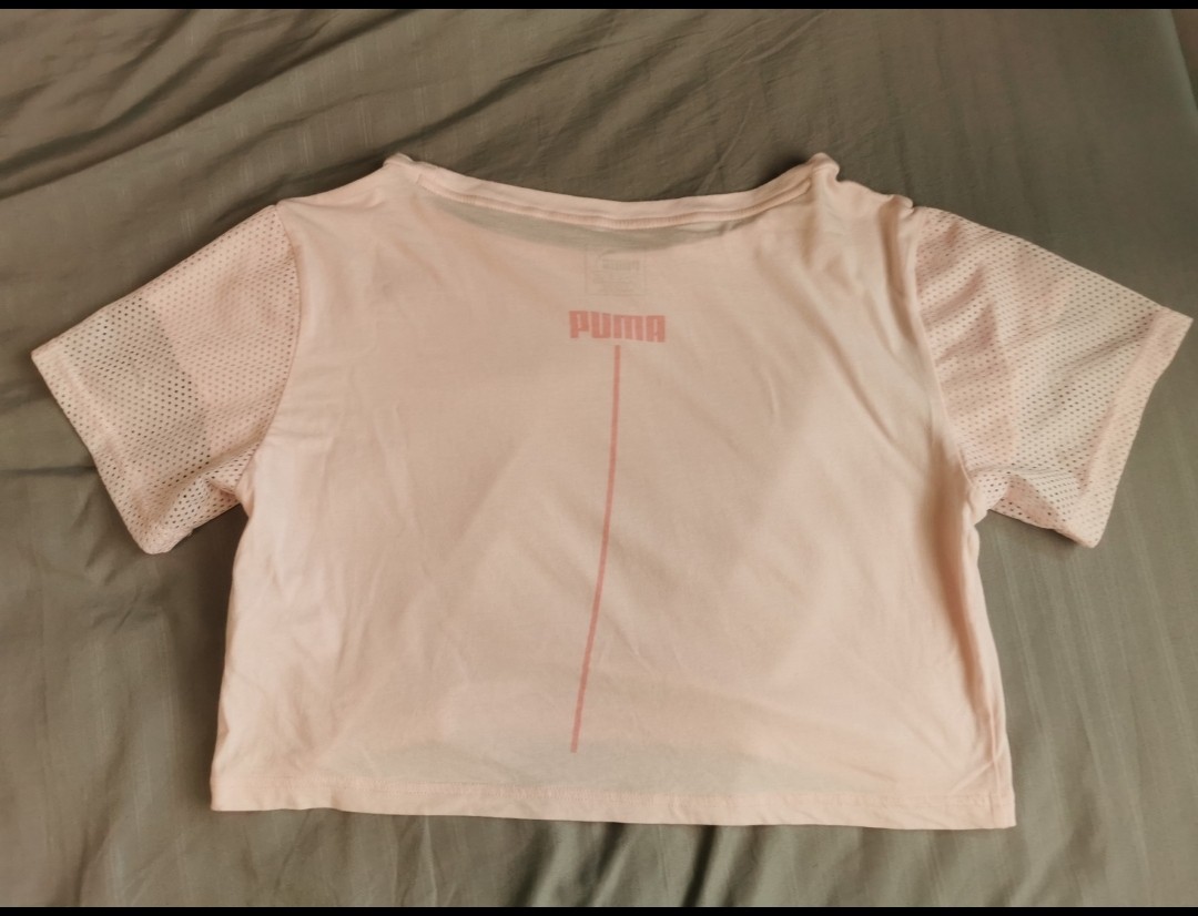 Puma Pink Crop Top, Women's Fashion 