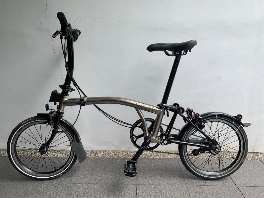 RARE Brompton 2017 S6L Nickel Edition Folding Bicycle