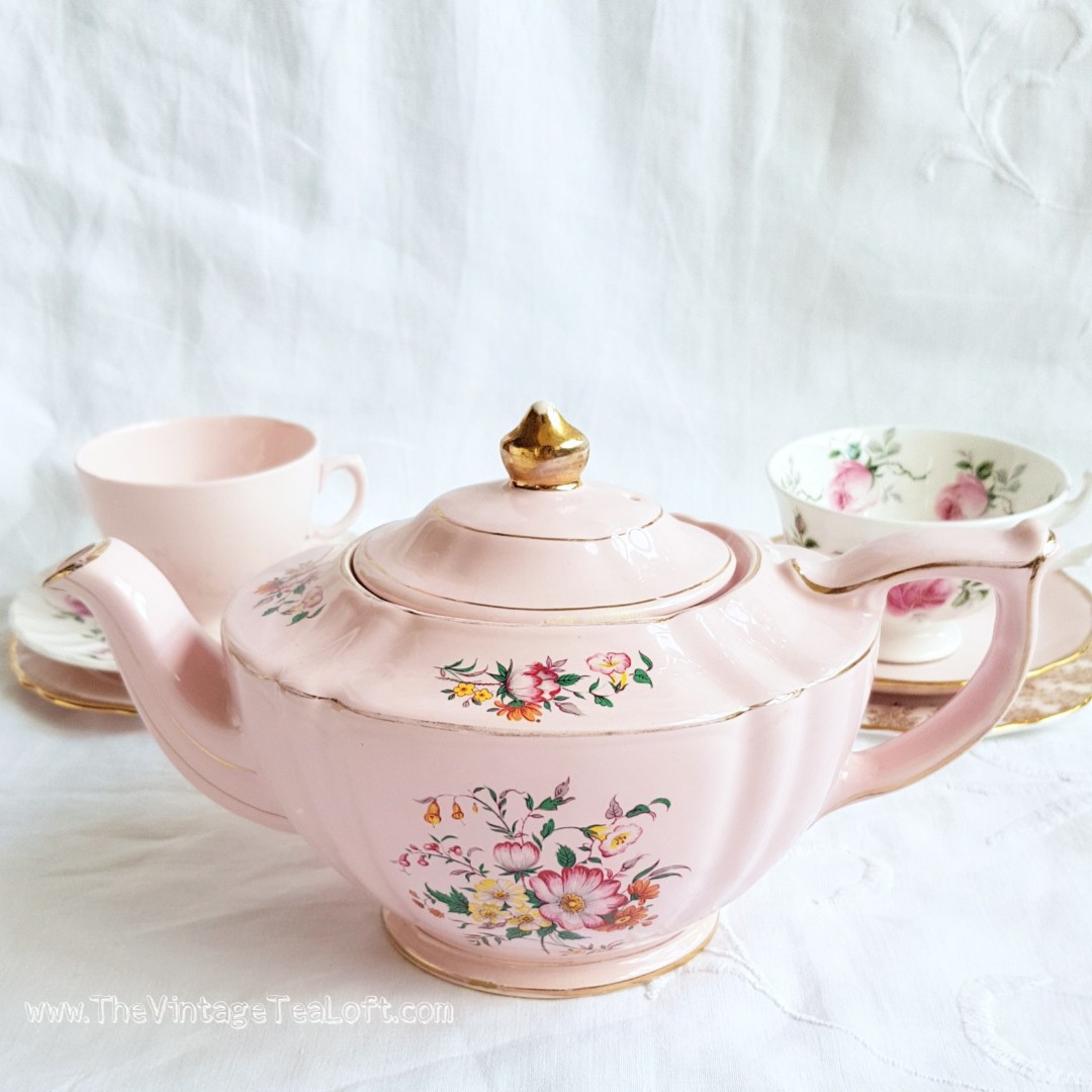 Rare Vintage Sadler Pink Teapot, Vintage & Collectibles, Vintage
