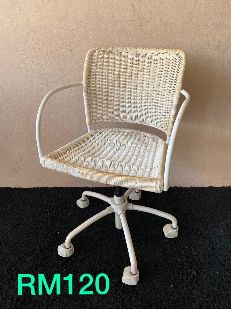 ikea rattan desk chair