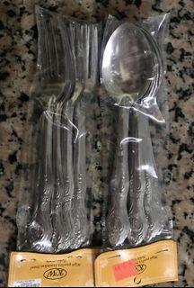 Set of spoon and fork
