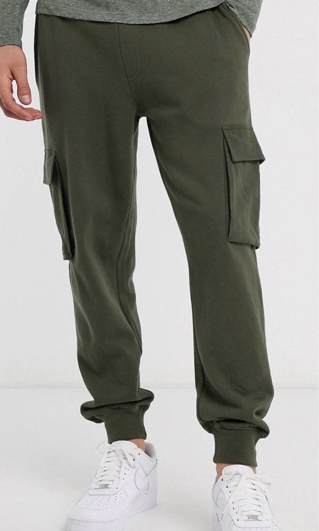 Topman cargo jogger, Men's Fashion, Bottoms, Joggers on Carousell