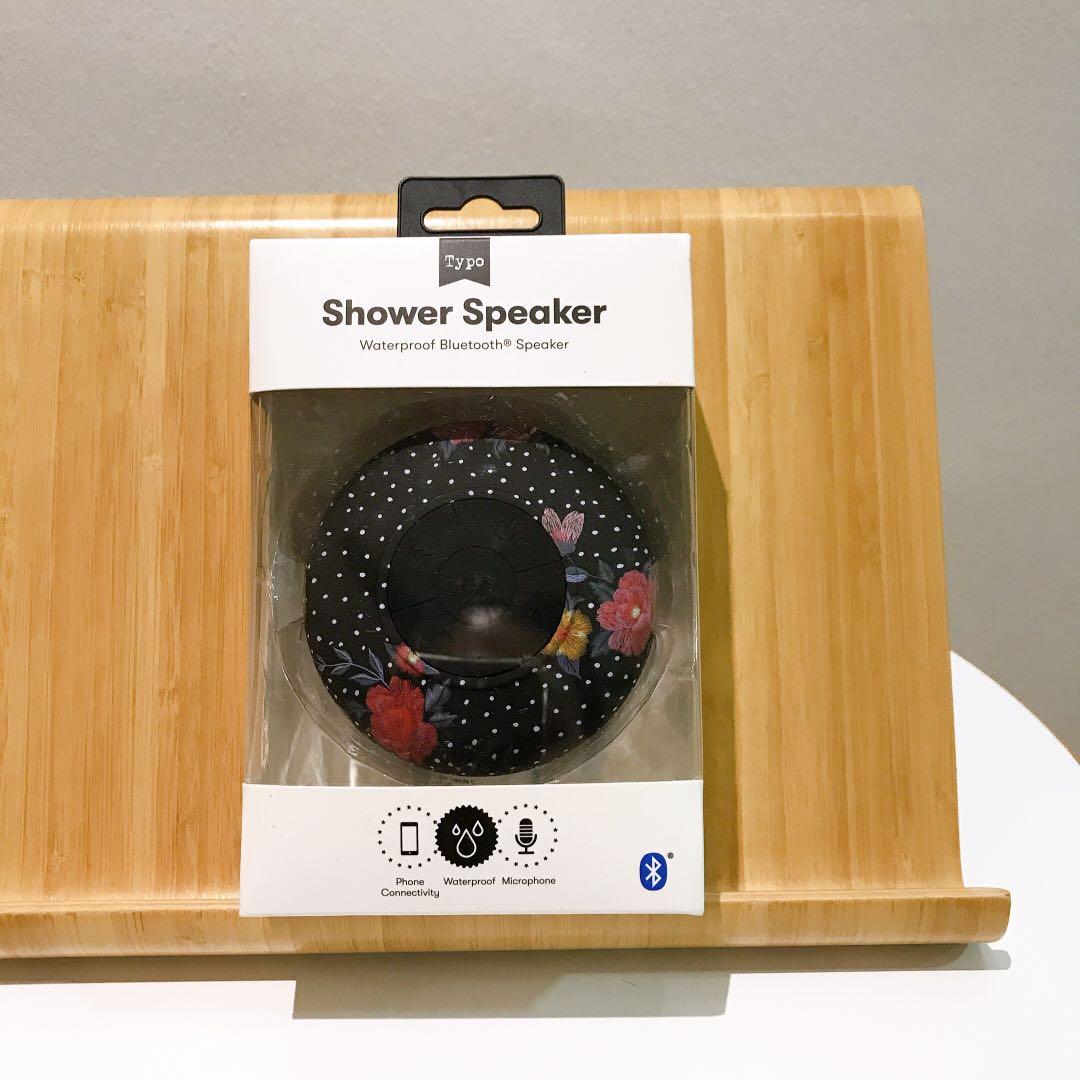 typo waterproof bluetooth shower speaker