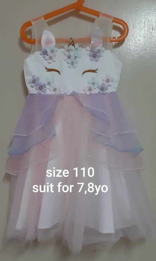 unicorn dress size 7