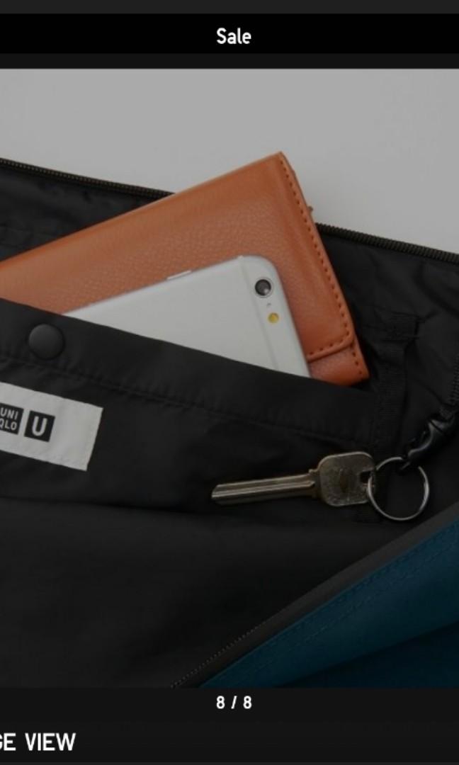 uniqlo blocktech shoulder bolsa