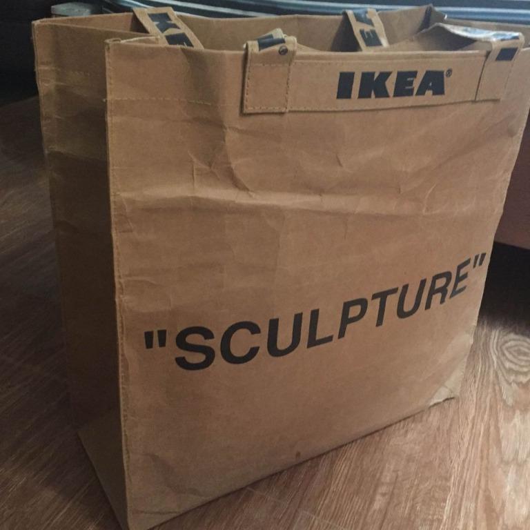 MARKERAD BY IKEA X VIRGIL ABLOH - “SCLUPTURE” CARRIER BAG MEDIUM, Luxury,  Bags & Wallets on Carousell