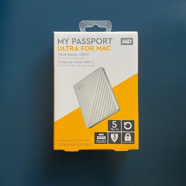Wd 5tb My Passport Ultra For Mac Silver Portable External Hard Drive Usb C Electronics Computer Parts Accessories On Carousell