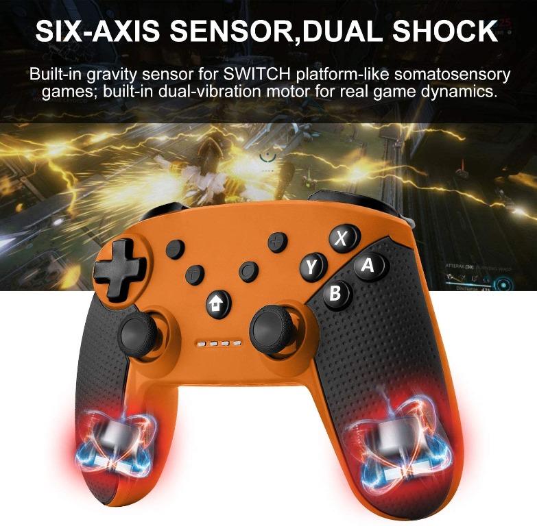  8Bitdo Ultimate C Bluetooth Controller for Switch, Ultimate  Quality Bluetooth connectivity with 6-axis Motion Control and Rumble  Vibration (Orange) : Everything Else