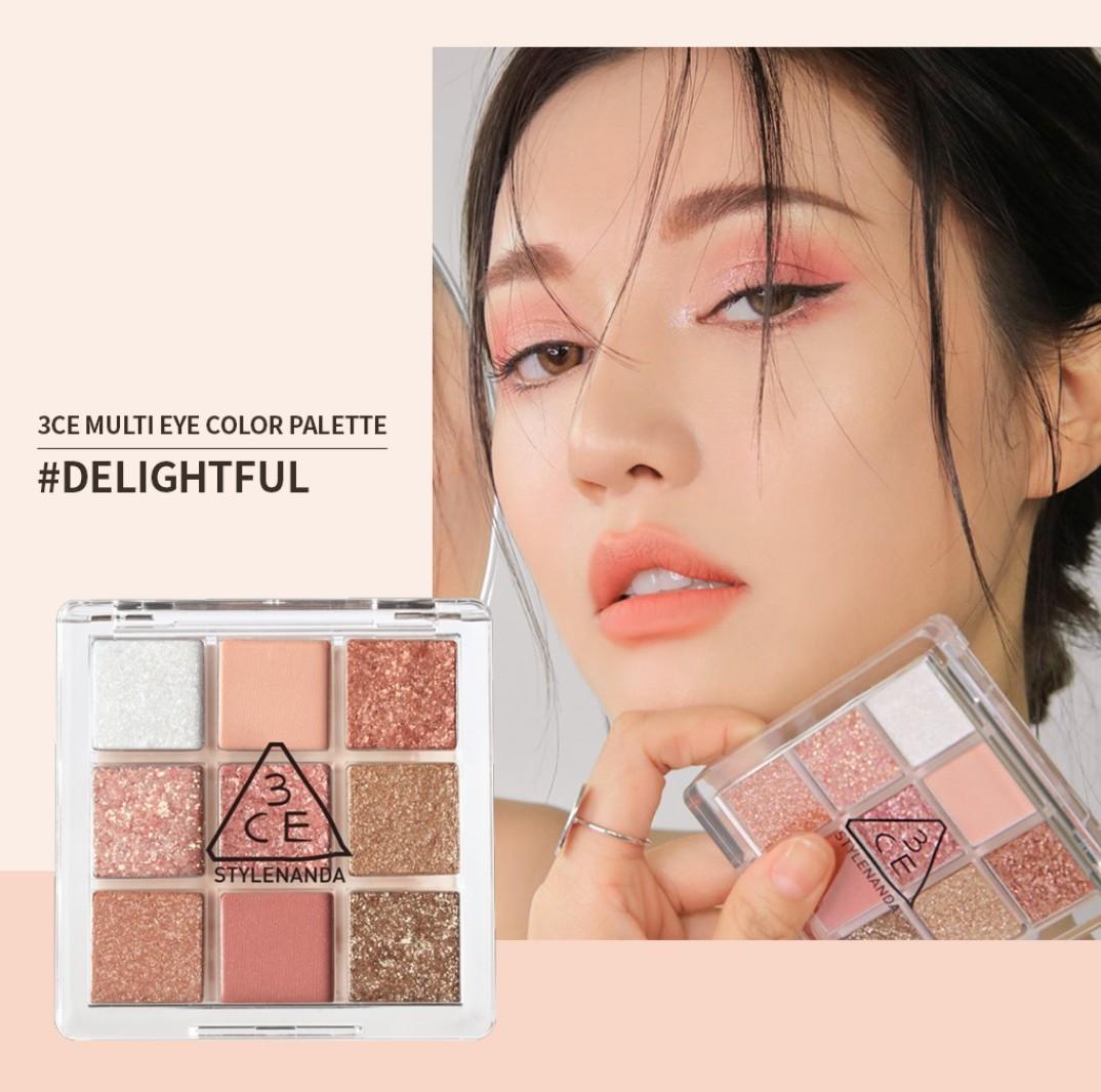 3CE MULTI EYE COLOR PALETTE (DELIGHTFUL), Beauty & Personal Care, Face,  Makeup on Carousell