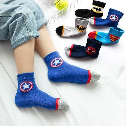 9-12 Avengers Kids Socks 3 Pack 