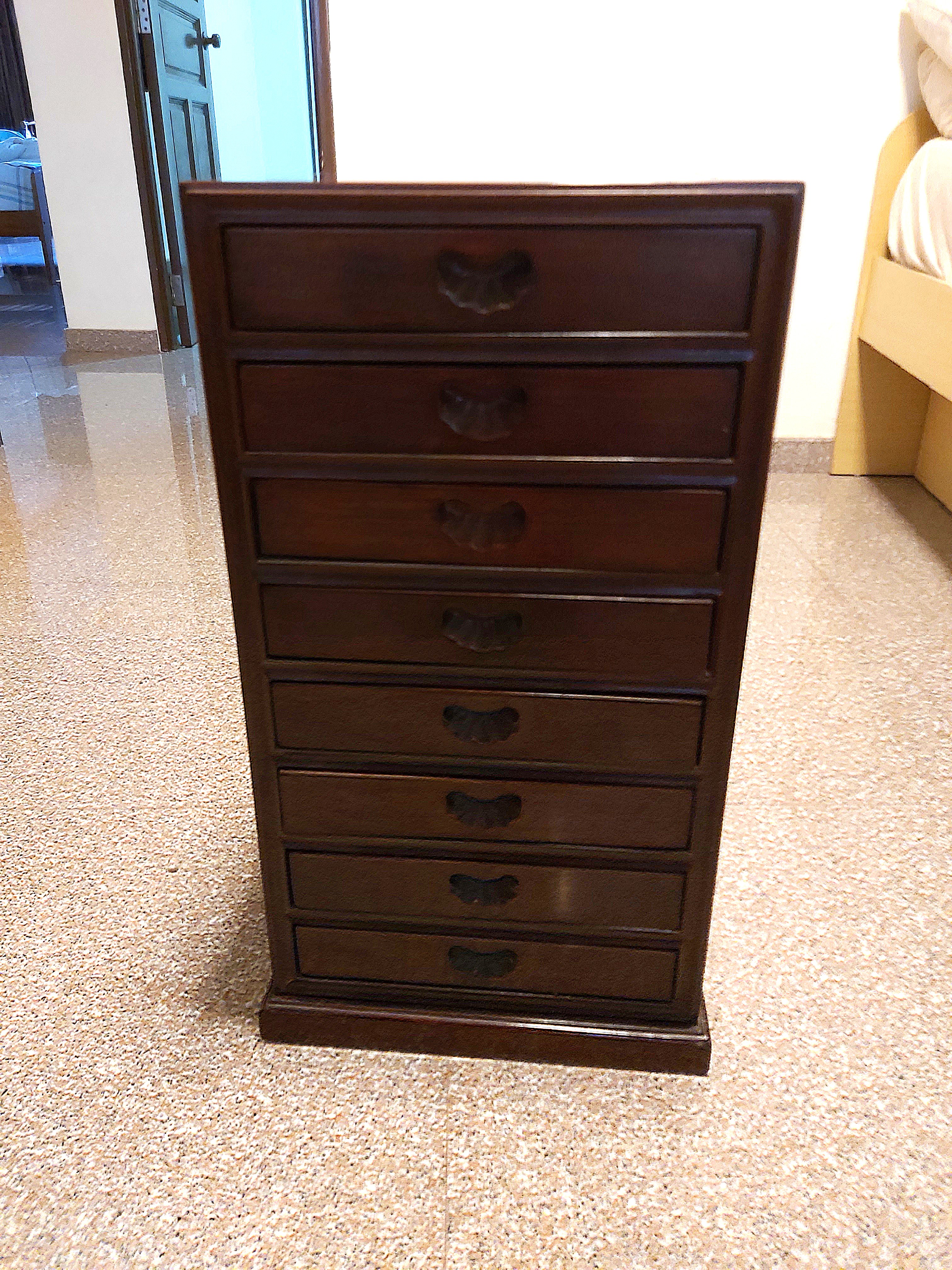 8 Tier Wooden Drawers Cabinet Desk Side Drawer Furniture Shelves Drawers On Carousell