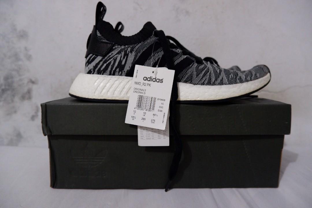 Adidas NMD R2 PK Tiger Camo, Fesyen Pria, Sepatu , Sneakers di Carousell