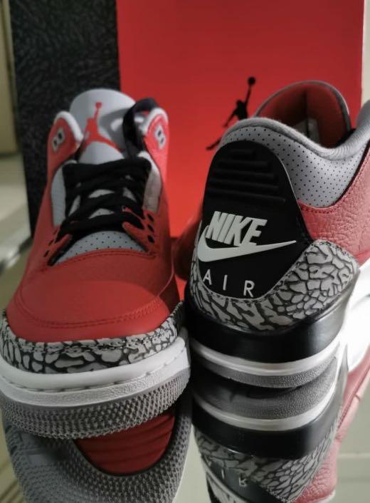 Air Jordan 3 Se Unite Red Cement Men S Fashion Footwear Sneakers On Carousell