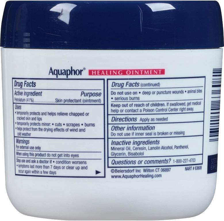 Aquaphor Advanced Therapy Healing Ointment 14oz 396g (Category: Face Care) located in San Juan City. Submitted by princessshyph (Listing ID 1031706576, Image 2). Description: Brand: Aquaphor Aquaphor Advanced Therapy Healing Ointment 14oz 396g One Essential Solution For Many Skincare Needs For Dry, Cracked or Irritated Skin Dried out Lips, Dry Hands And Cuticles, Cracked Heels And Feet, Friction And Minor Burns Not quite the same as A Lotion Or C