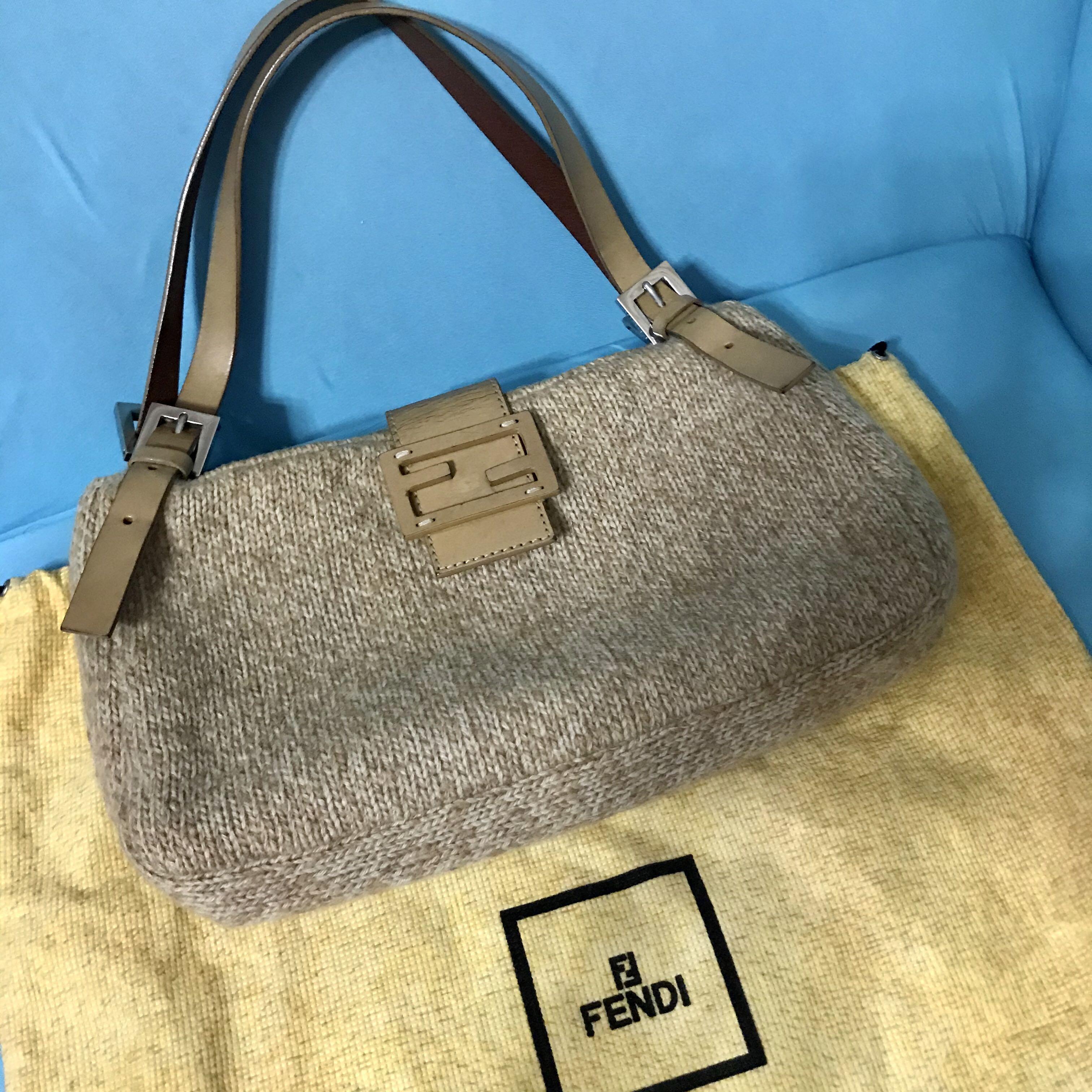 fendi knit baguette