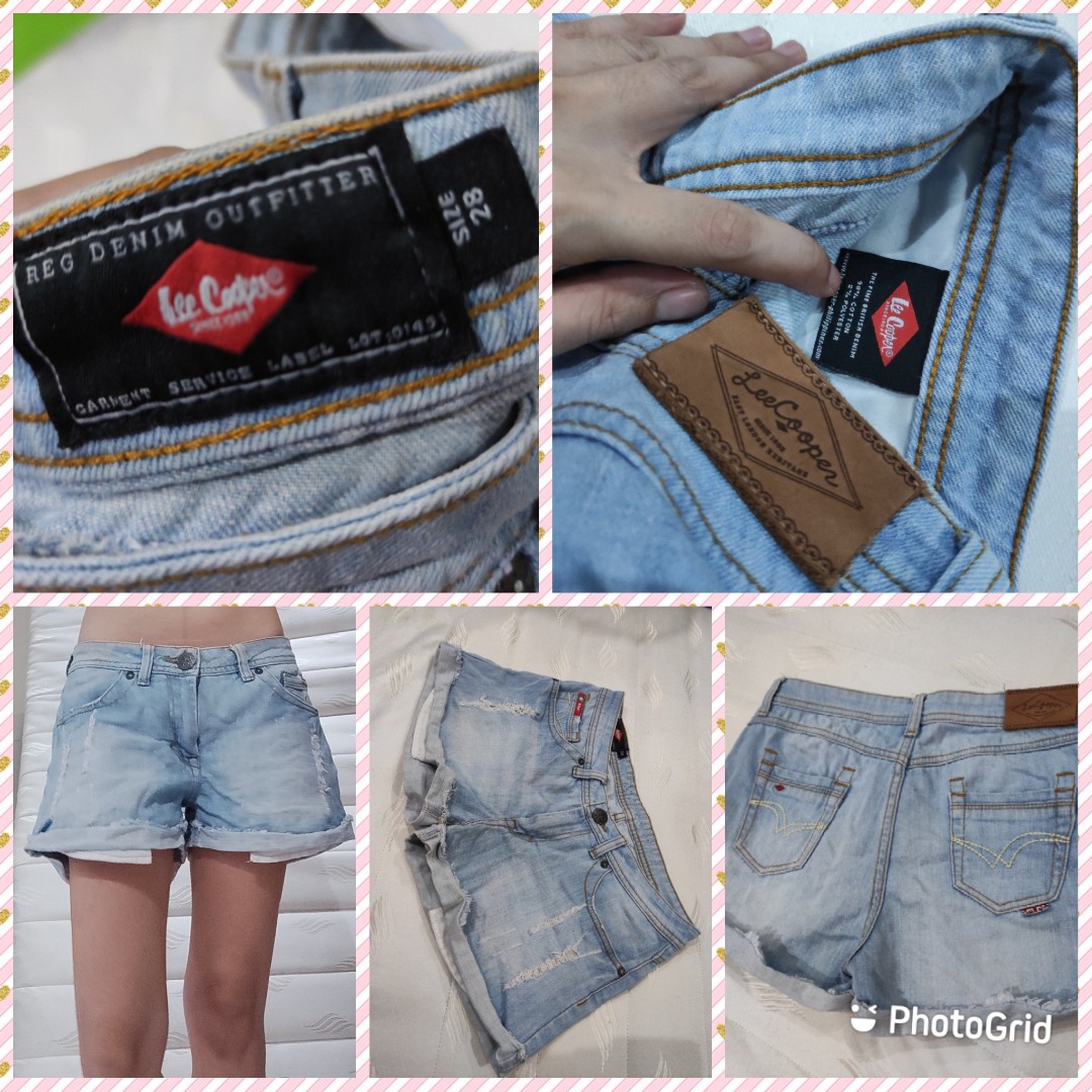 lee womens jean shorts