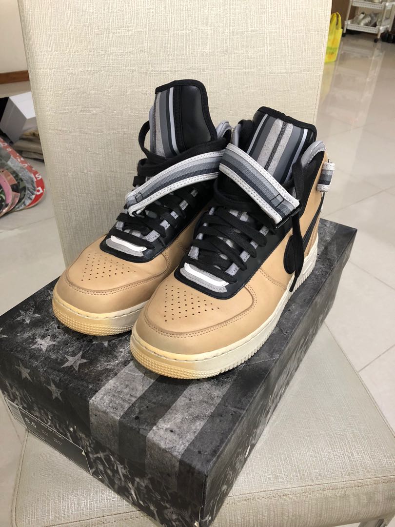 Authentic Nike x Riccardo Tisci AF1 Mid Tan Beige Men s Fashion