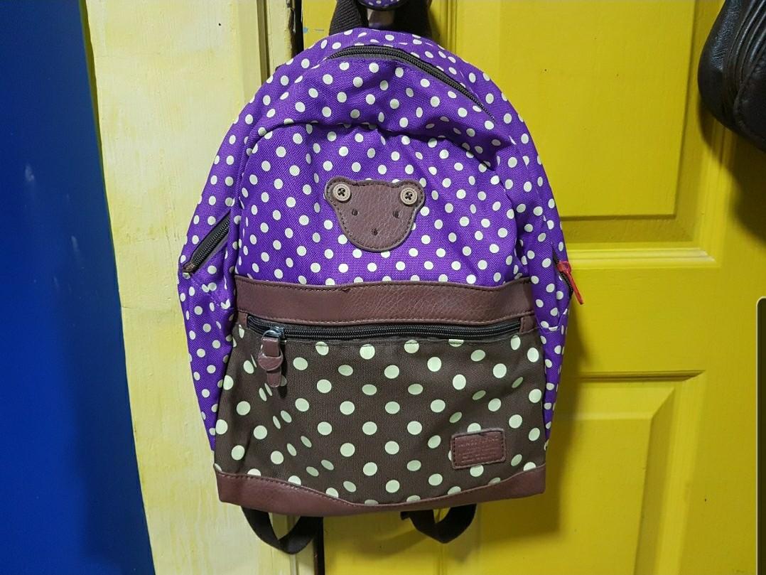 polka dot mini backpack