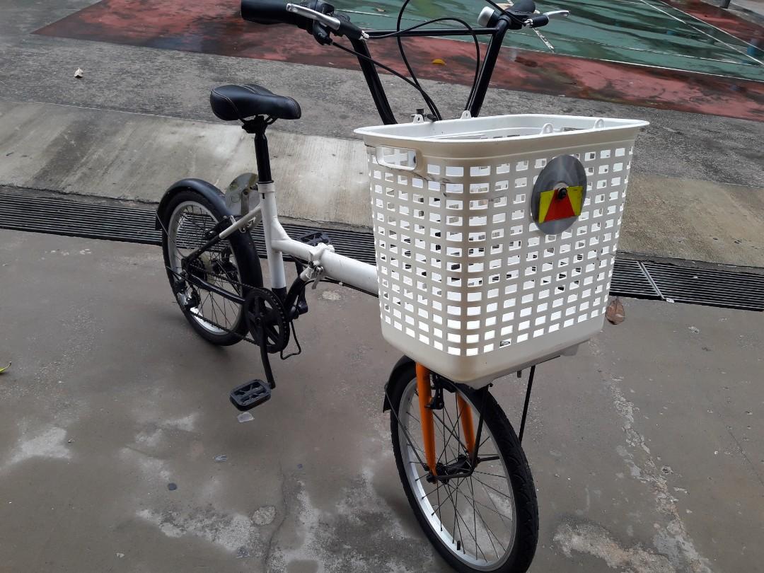 bicycle with big basket