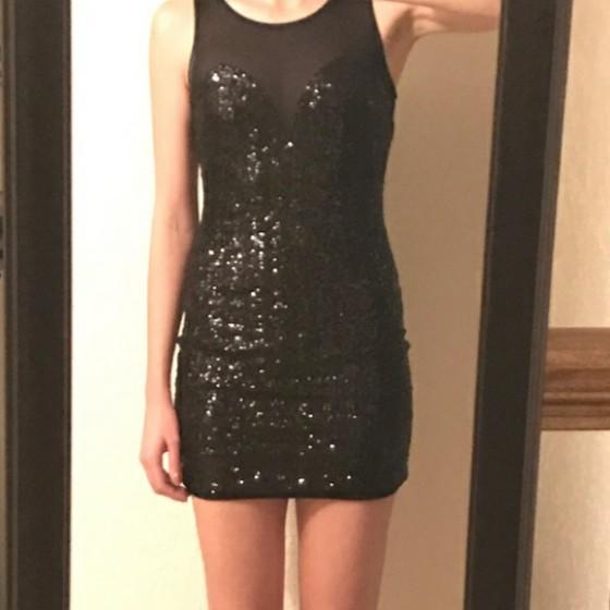 Forever 21 Black Sequin Bodycon Dress Women s Fashion Dresses Sets Dresses on Carousell