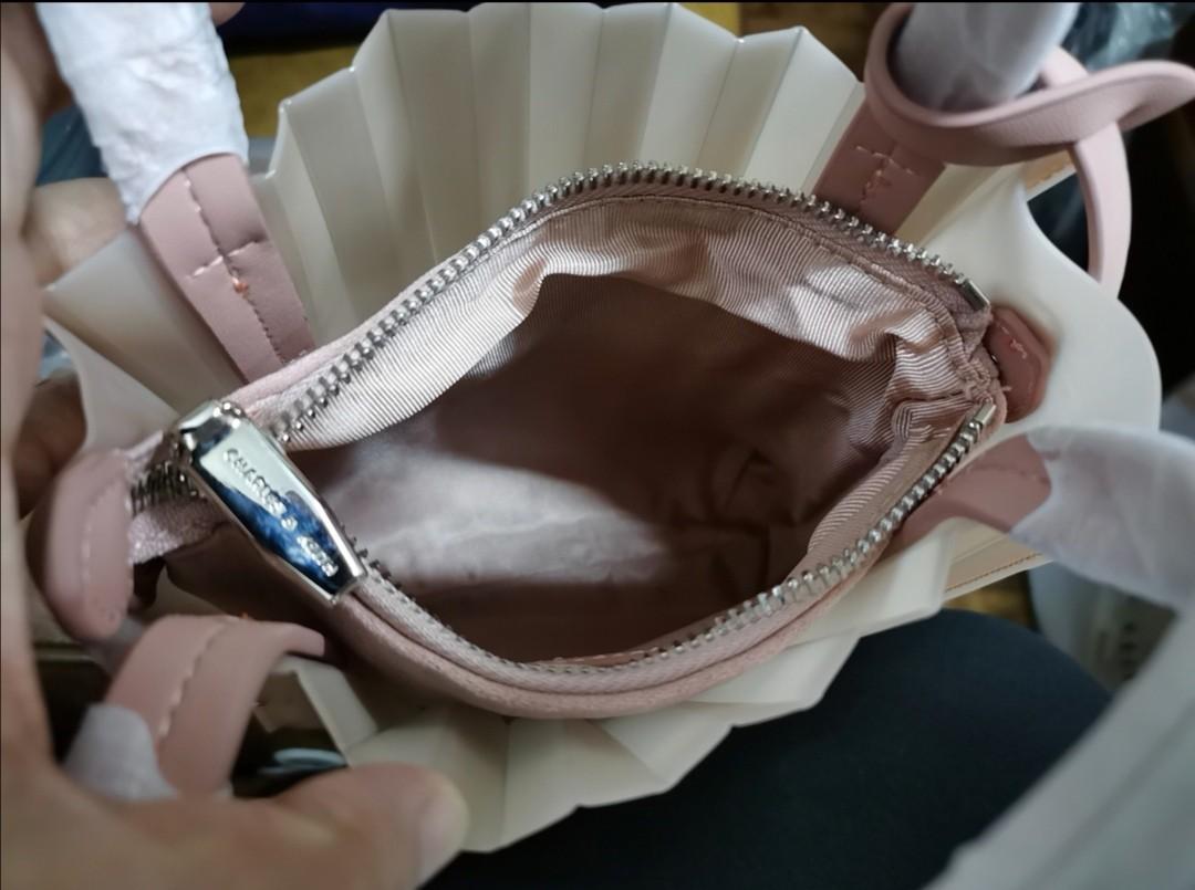 BRAND NEW CHARLES & KEITH PLEATED JELLY SLING BAG, Women's Fashion