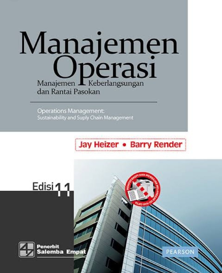 Buku Manajemen Operasi, Edisi 11, Jay Heizer & Barry Render, Penerbit