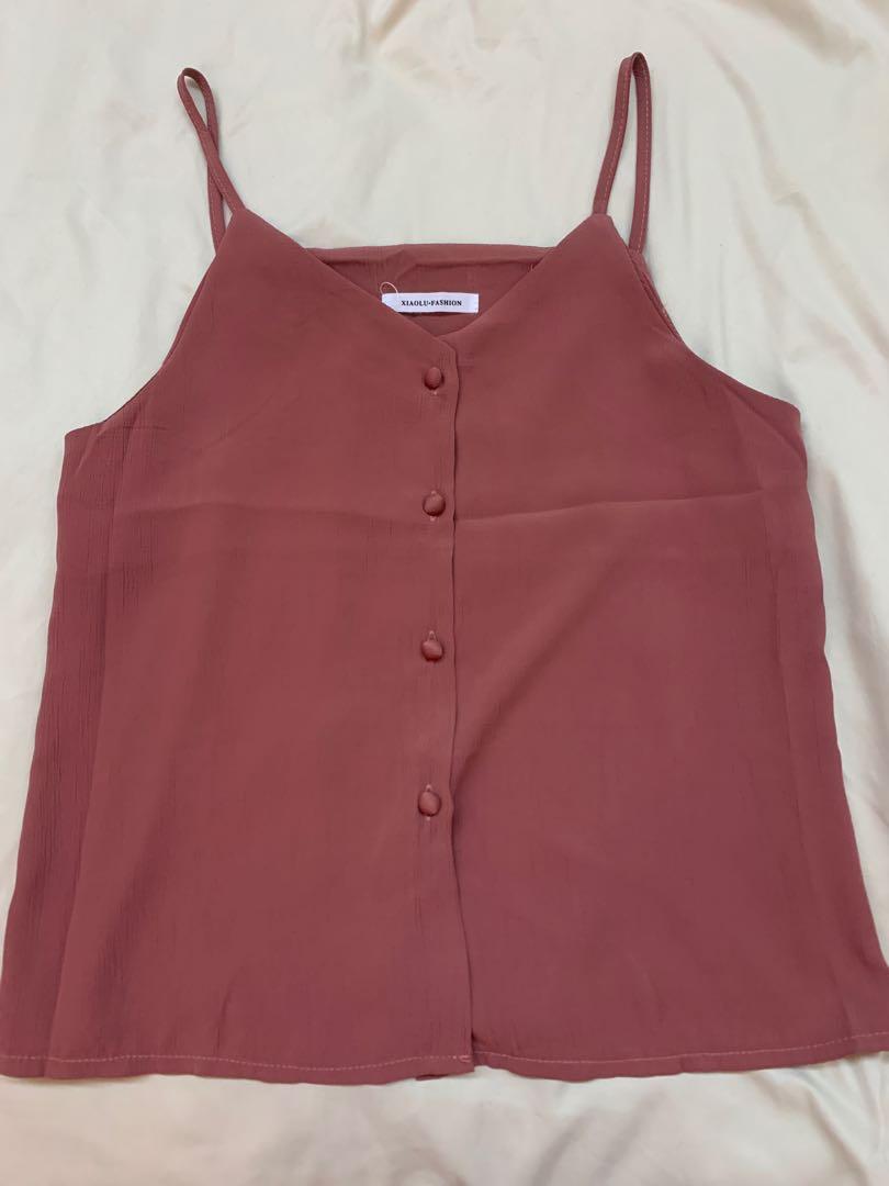 button down top (Category: Blouses) located in Singapore. Submitted by joyyamm (Listing ID 1031789002, Image 5). Description: all are brand new selling one for $5 super pretty piece,, can pair with almost anything selling cheap because i have a lot of the same pieces as well.