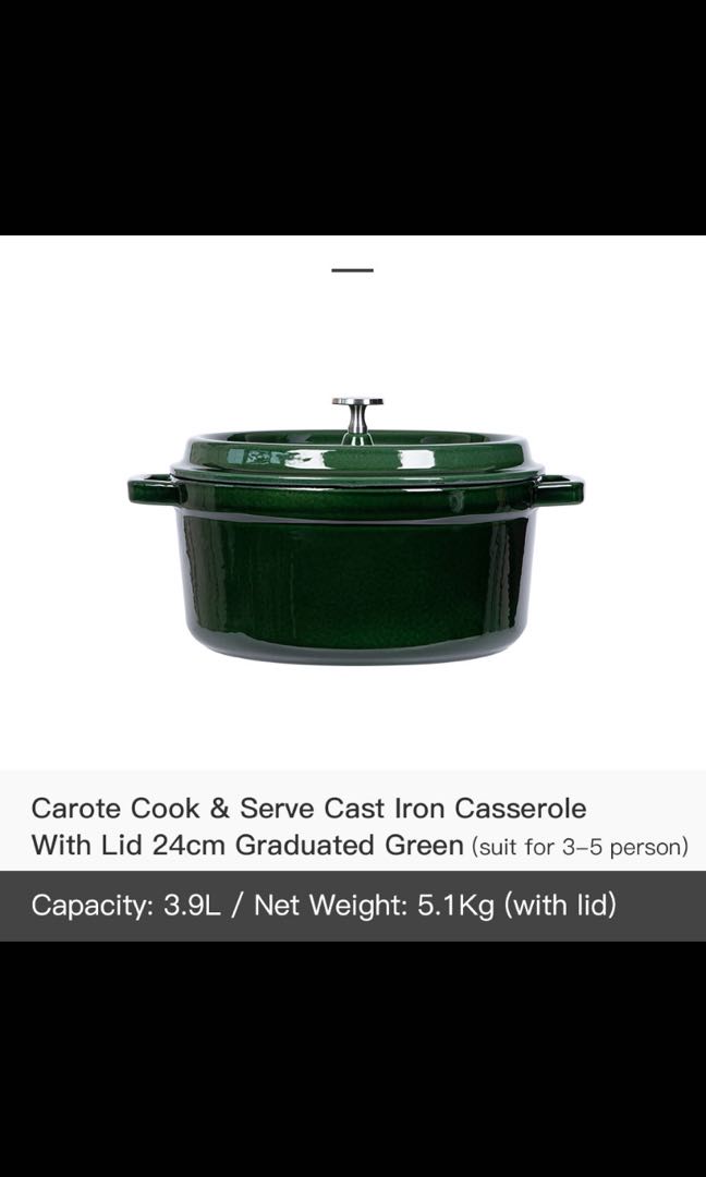 Carote Cast Iron Dutch Oven/Casserole, Furniture & Home Living, Kitchenware  & Tableware, Cookware & Accessories on Carousell