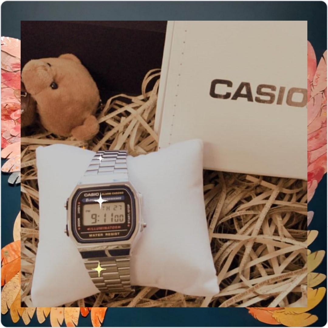 ⌚|Casio A168W-1 Classic, 名牌, 手錶- Carousell