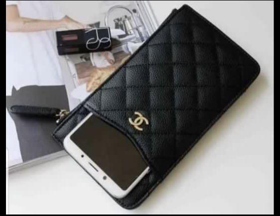 Chanel VIP gift wallet and cellphone pouch, Women's Fashion, Bags