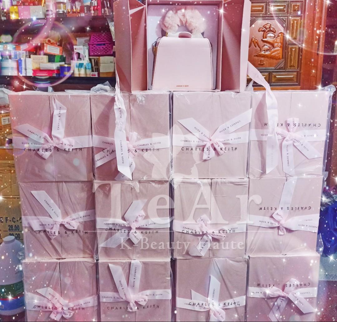 Charles and keith sale plush powder bag price