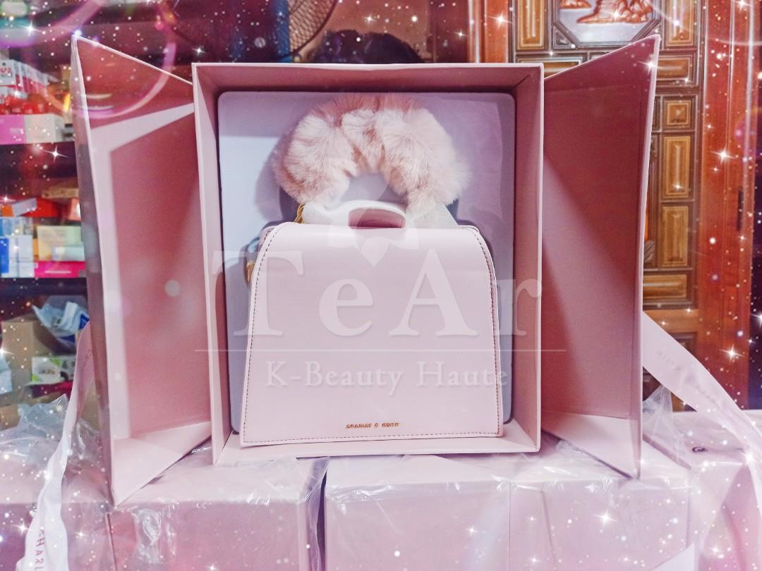 Charles and keith sale plush powder bag price