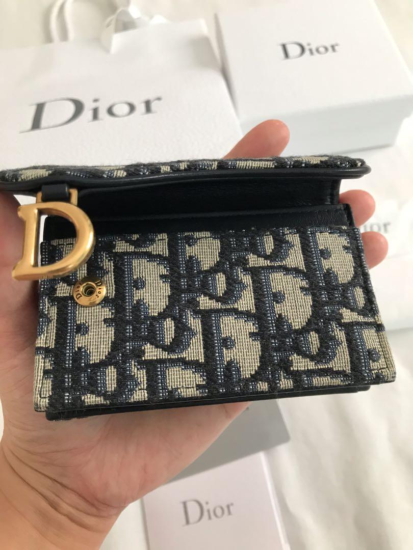 dior saddle card holder price
