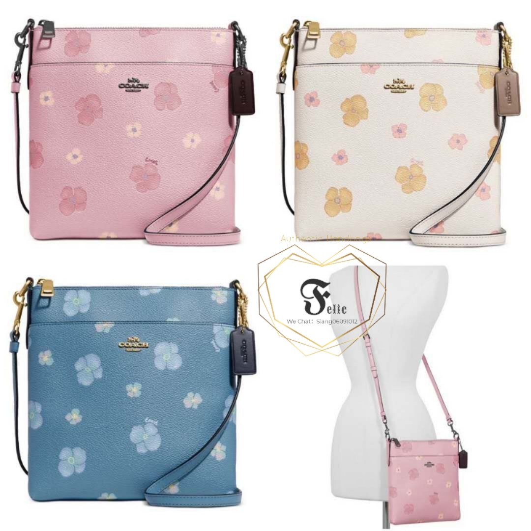 Coach pansy on sale print wallet