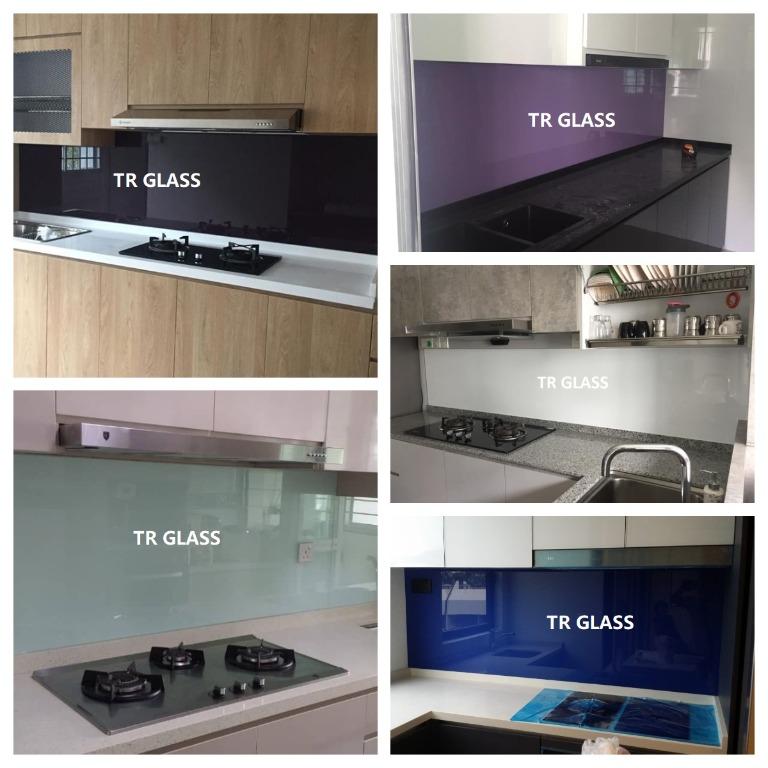 Custom Made Glass Backsplash Color , Home Services, Others on ...