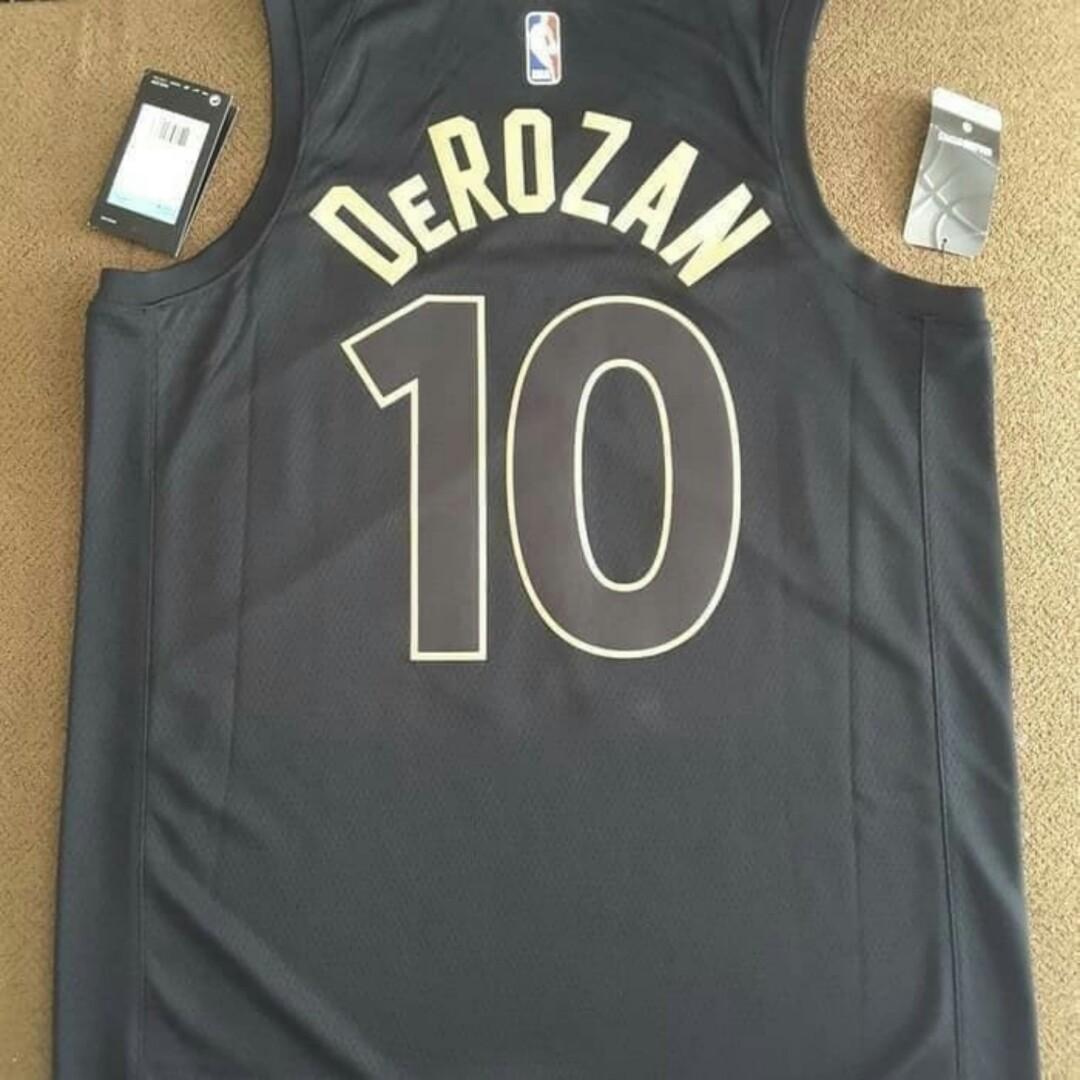 Demar Derozan Toronto Raptors City Edition Black Gold North 10 Jersey Swingman NBA Basketball Nike Original Authentic Kaos Baju Basket Asli Size M