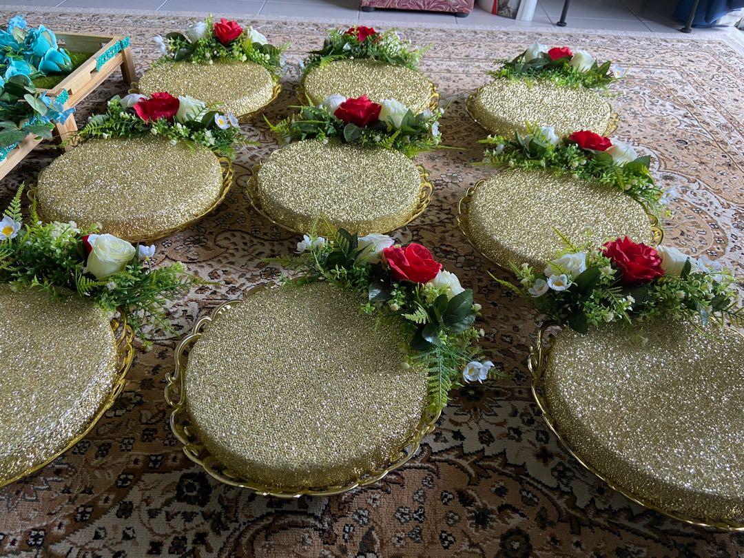 Dulang Hantaran Bulat 9 Design Craft Others On Carousell