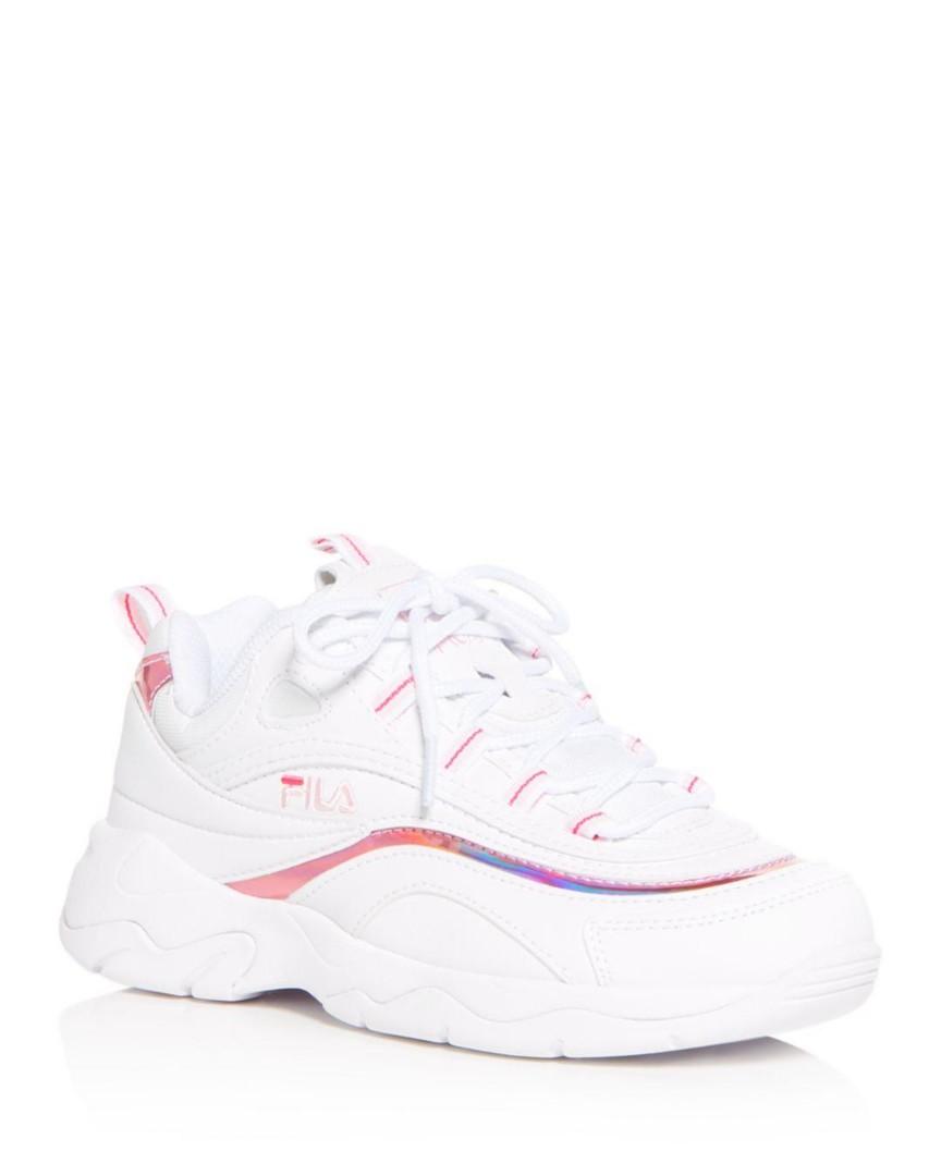 Fila ray trainers pink sale