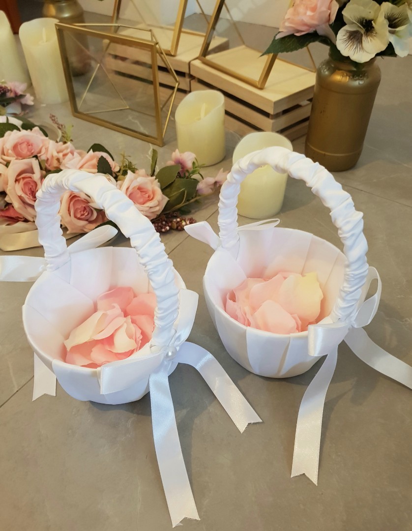 Flower boy wedding basket for petals, Hobbies & Toys, Stationery