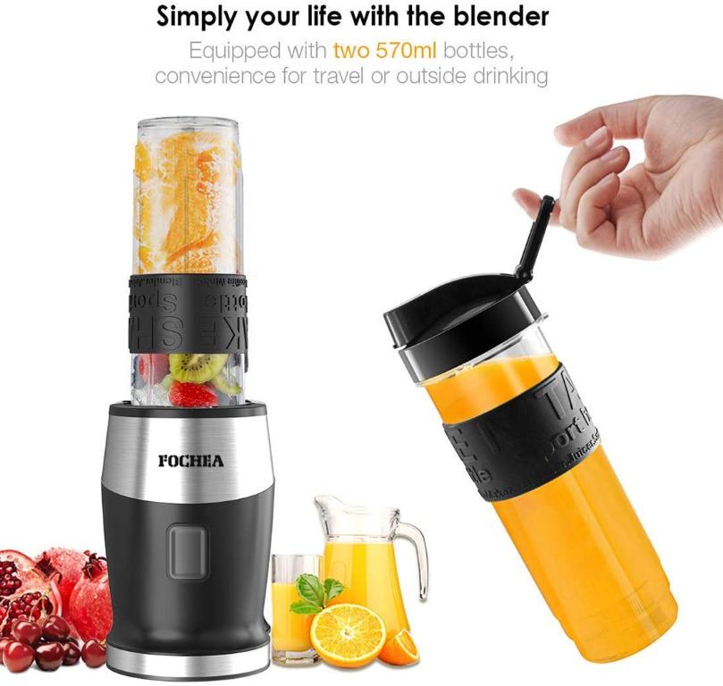 FOCHEA Smoothie Blender, 500W Personal Blender With BpaFree Travel