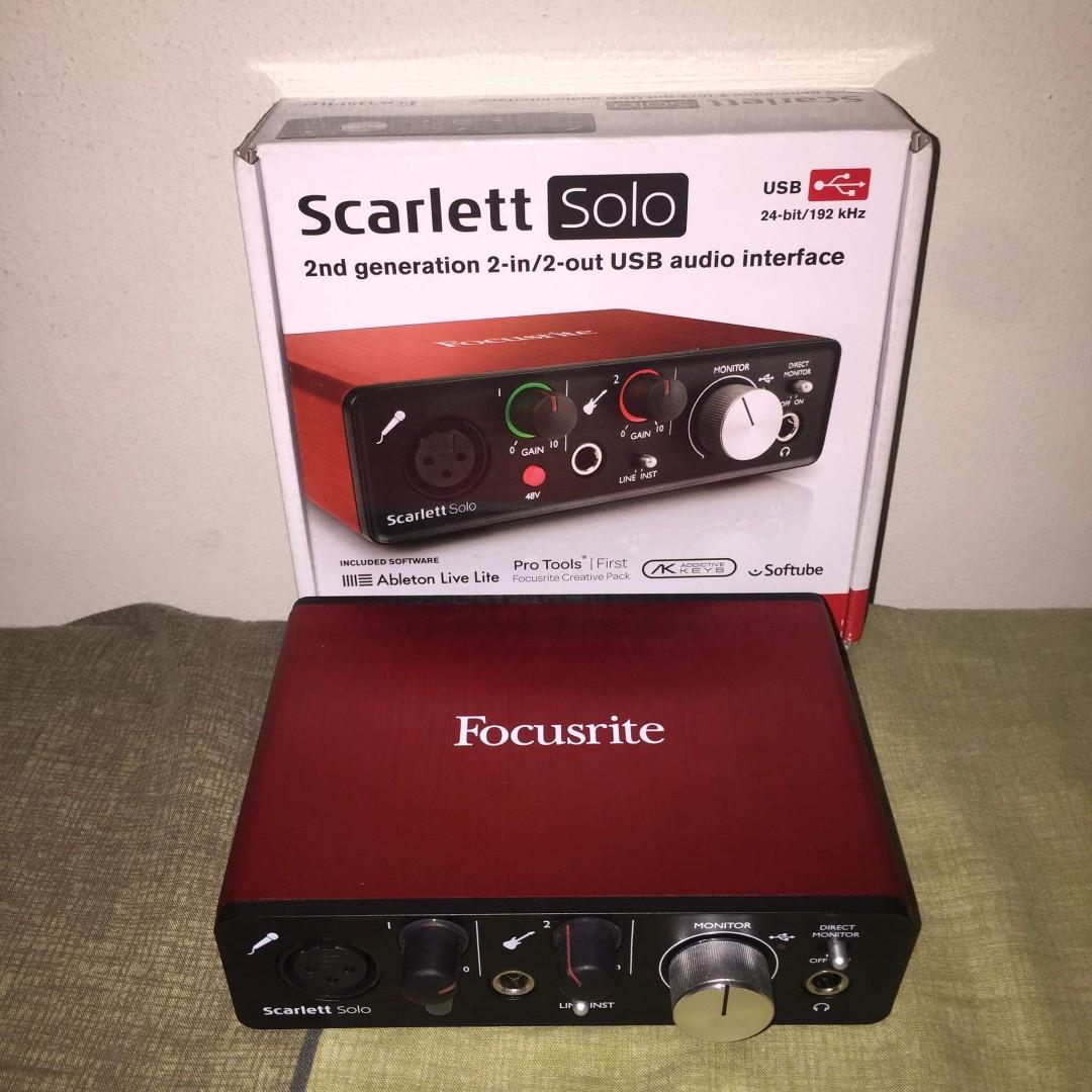 Focusrite scarlett solo 3rd драйвера