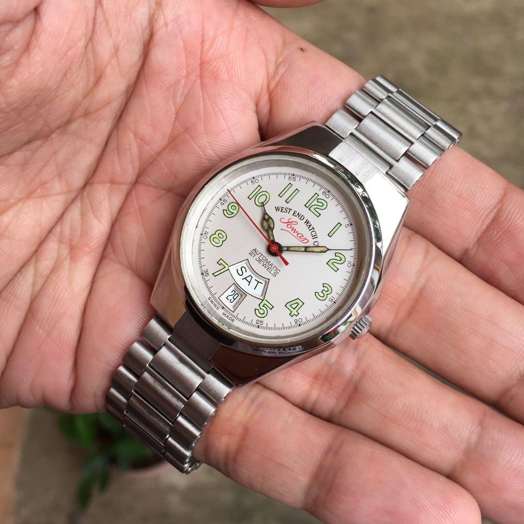 vintage WEST END WATCHS ミラーダイヤル 時計
